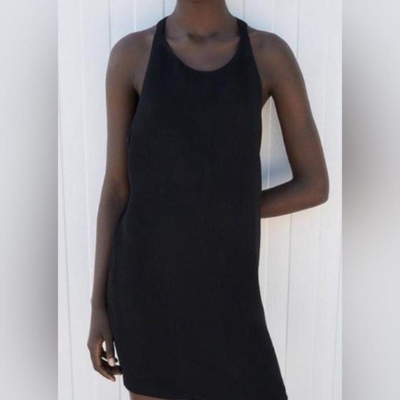 NWT Zara Twist Back Black Dress - Picture 5 of 6